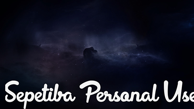 Sepetiba Personal Use Font