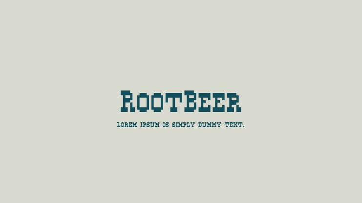 RootBeer Font