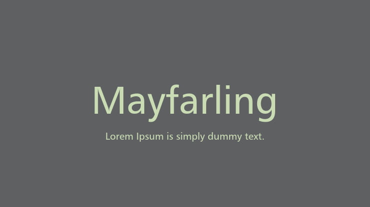 Mayfarling Font