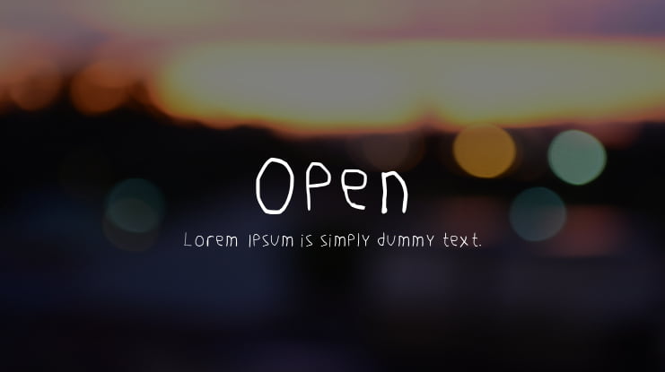 Open1 Font