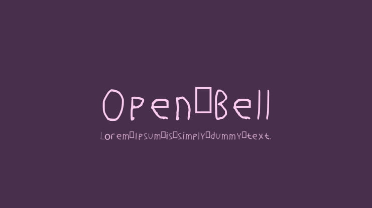 Open Bell Font