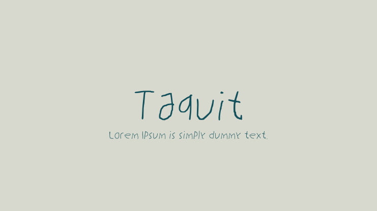Taquit Font