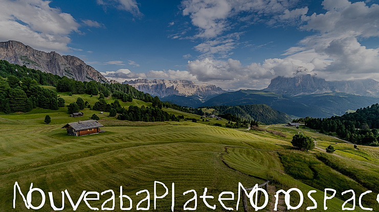 Nouveaba Plate Monospace Font