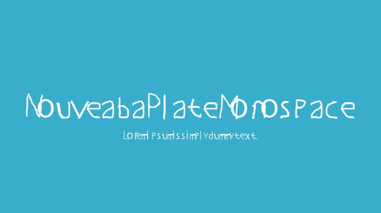 Nouveaba Plate Monospace Font