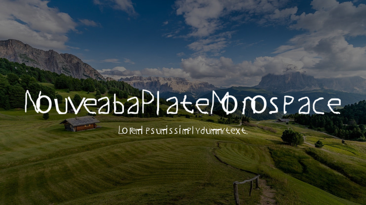 Nouveaba Plate Monospace Font