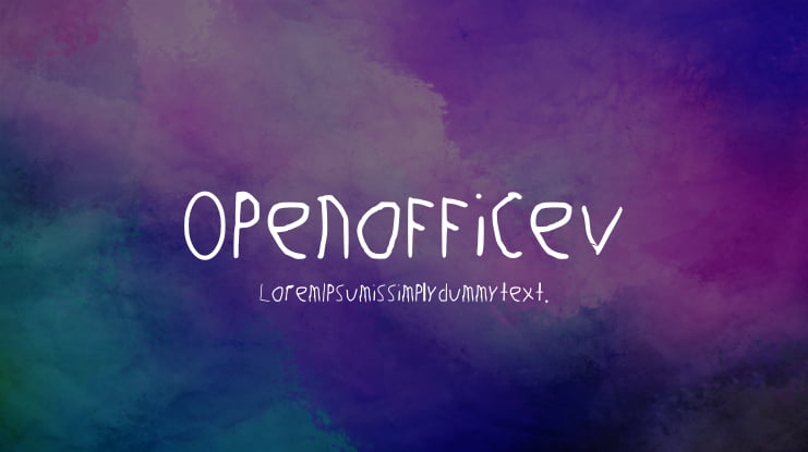Openoffice v7 Font