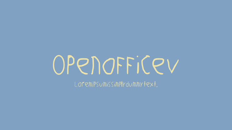 Openoffice v7 Font