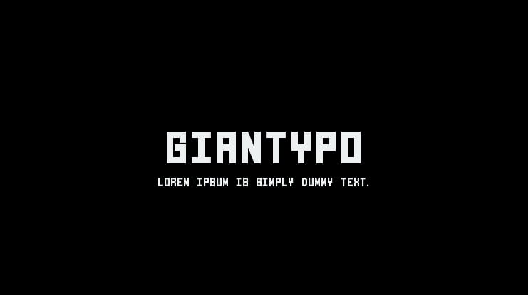 Giantypo Font