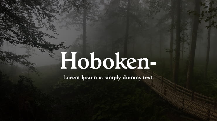 Hoboken- Font Family