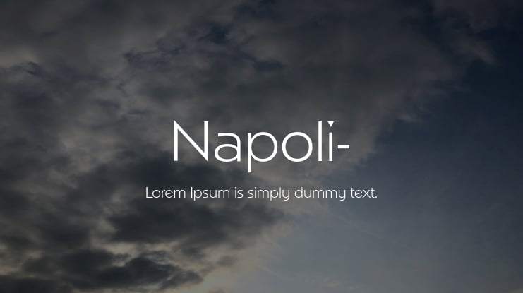 Napoli- Font Family