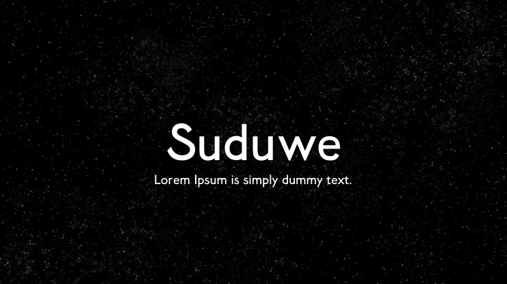 Suduwe Font