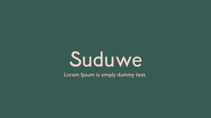 Suduwe Font