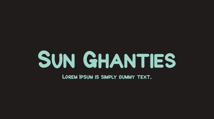 Sun Ghanties Font