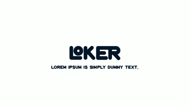 LOKER Font
