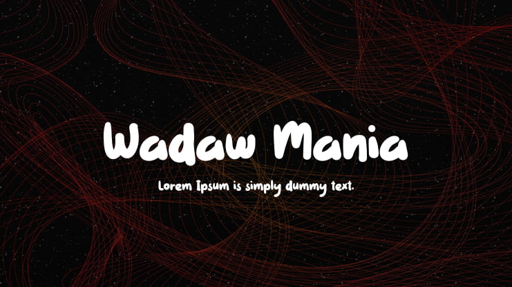 Wadaw Mania Font Family