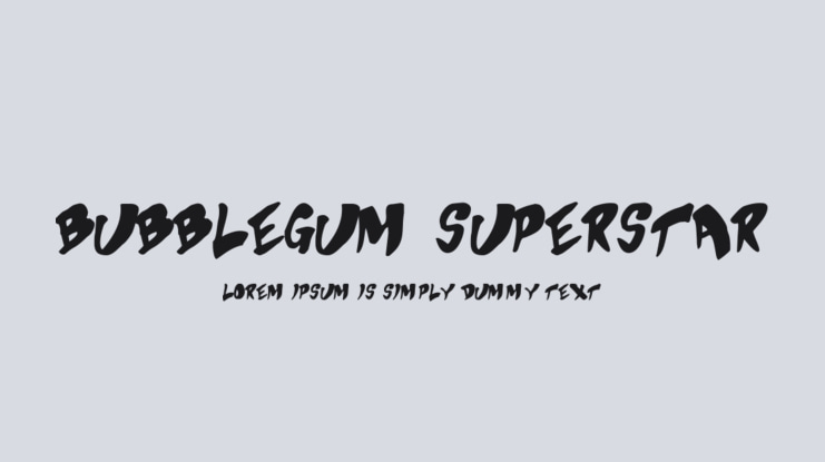 Bubblegum Superstar Font