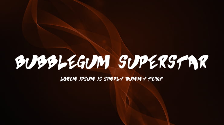 Bubblegum Superstar Font