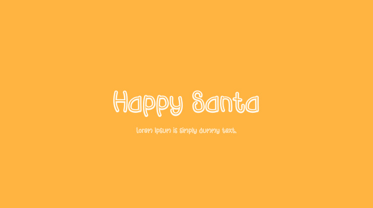 Happy Santa Font