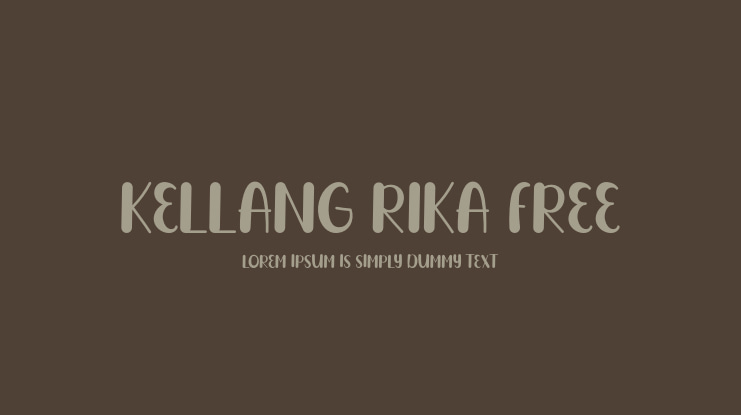 Kellang Rika FREE Font