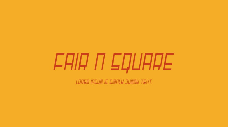 Fair N Square Font