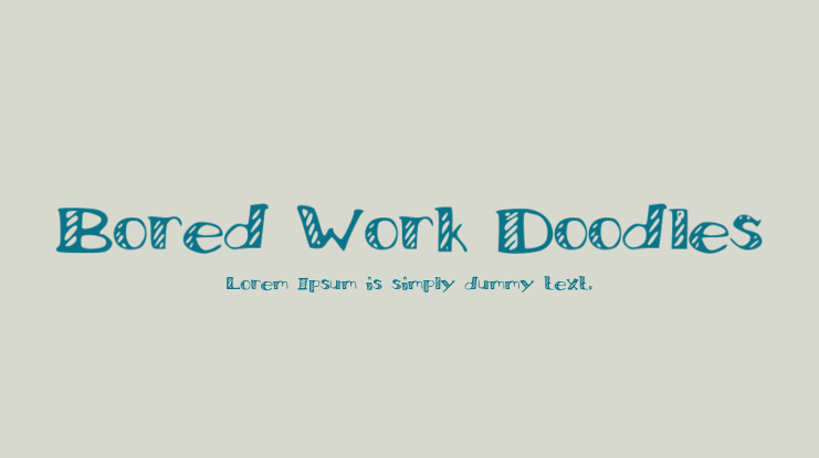 Bored_Work_Doodles Font