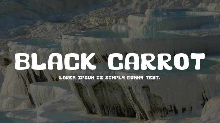 Black Carrot Font
