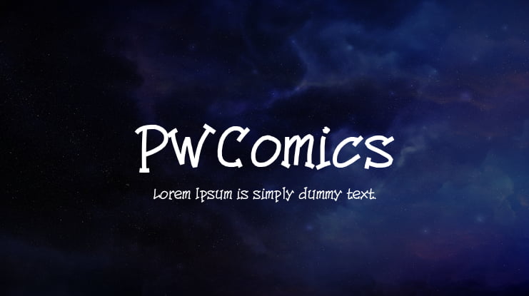 PWComics Font
