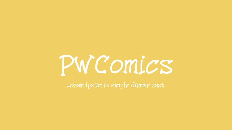 PWComics Font