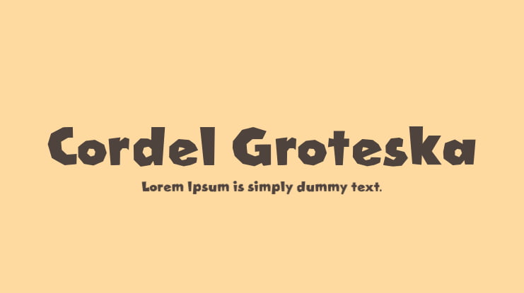 Cordel Groteska Font Family