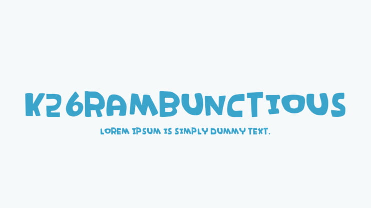 K26Rambunctious Font
