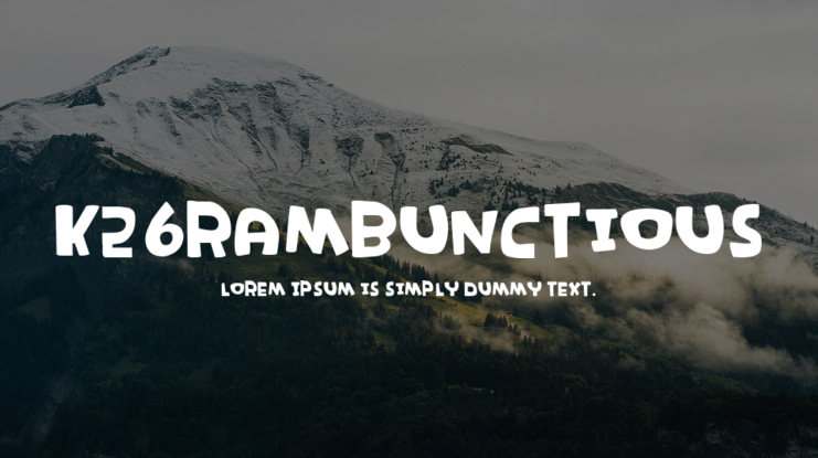 K26Rambunctious Font