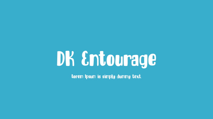 DK Entourage Font