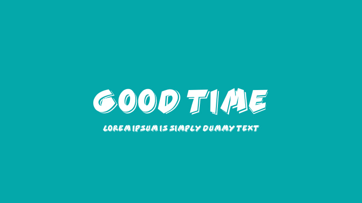 GOOD TIME Font