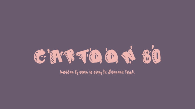 CARTOON 80 Font