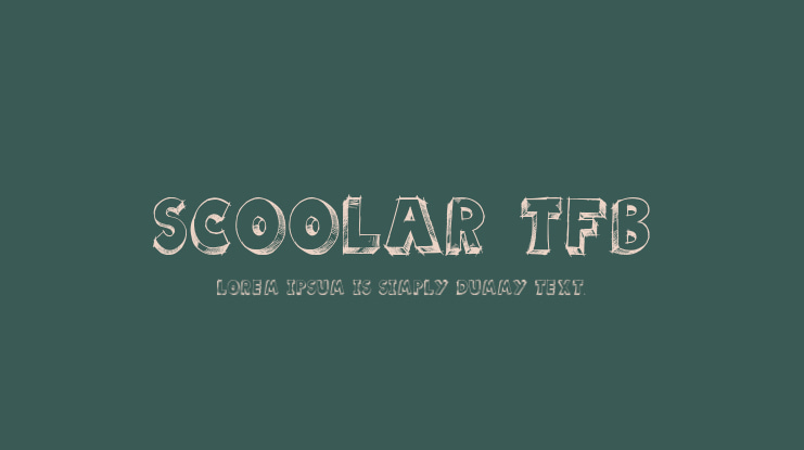 scoolar tfb Font