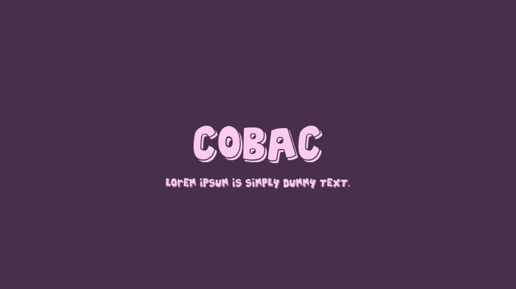 Cobac Font