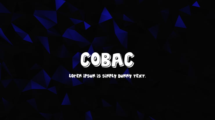Cobac Font