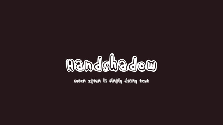 HandShadow Font
