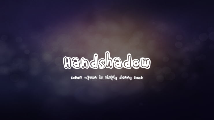 HandShadow Font