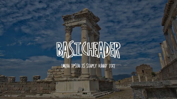 BasicHeader Font