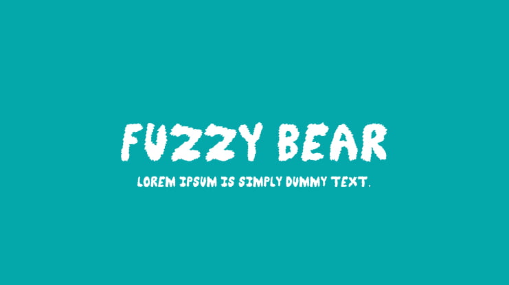 Fuzzy Bear Font