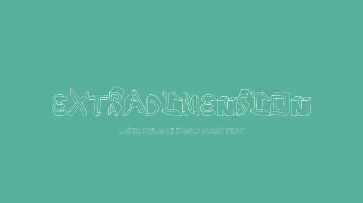 ExtraDimension Font