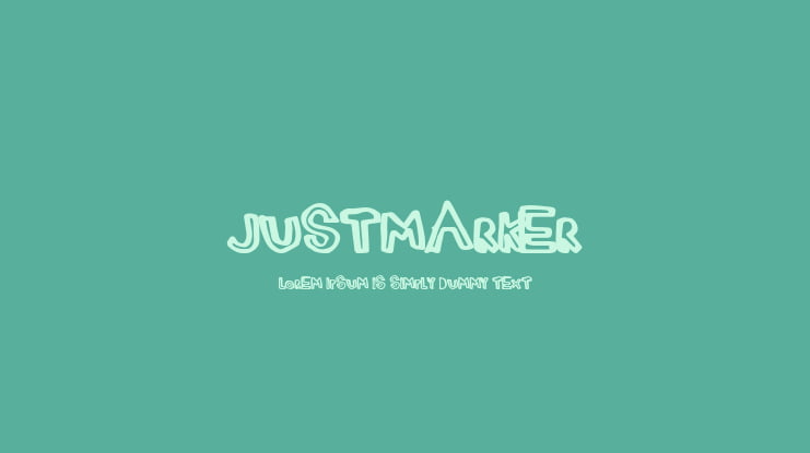 JustMarker Font