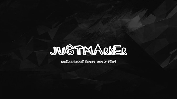 JustMarker Font