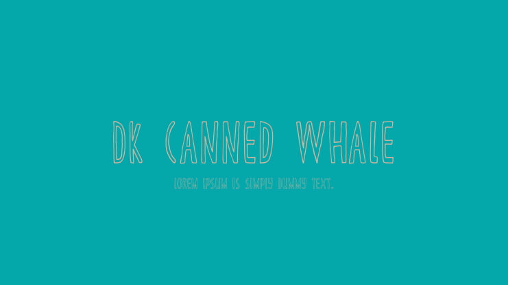 DK Canned Whale Font
