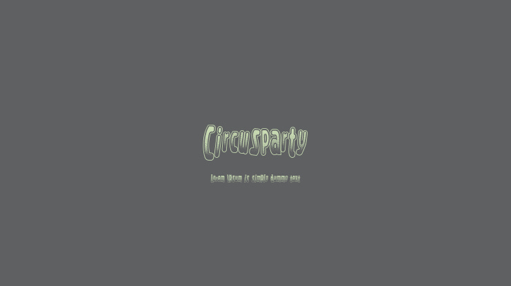 CircusParty Font