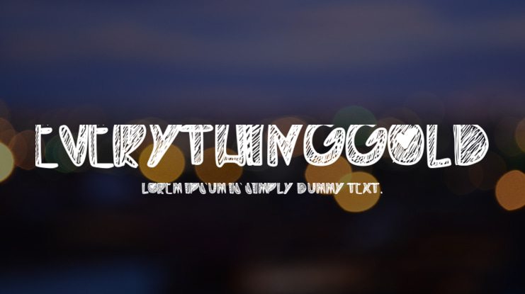 EverythingGold Font