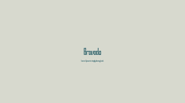 Bravado Font Family