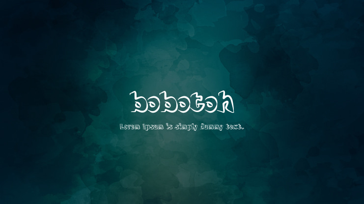 bobotoh Font