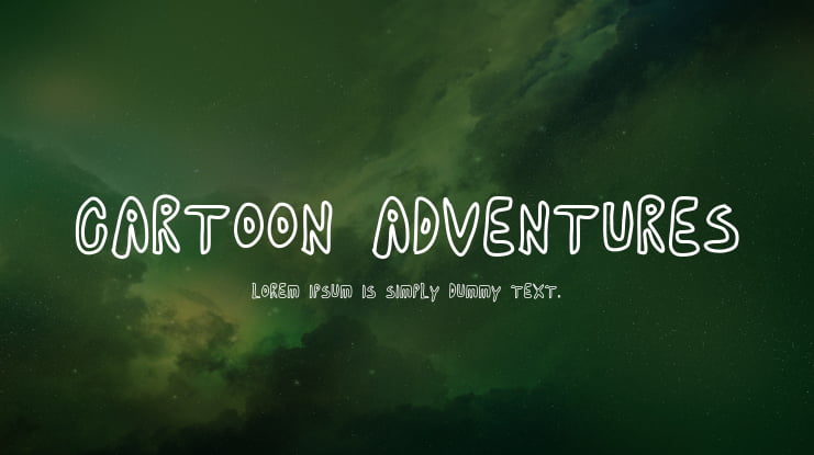 cartoon adventures Font